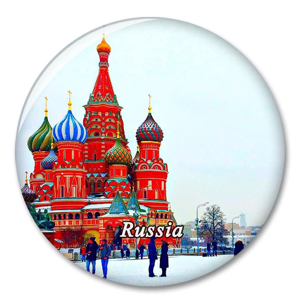 Russia Moscow Fridge Magnet Decorative Magnet Tourist City Travel Souvenir Collection Gift Strong Refrigerator Sticker