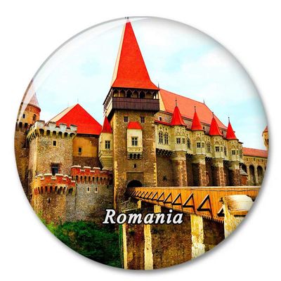 Romania Castle Hunedoara Fridge Magnet Decorative Magnet Tourist City Travel Souvenir Collection Gift Strong Refrigerator Sticker