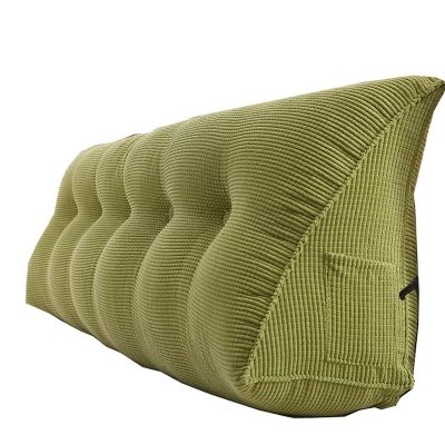Bed Backrest Pillow Headboard 24x8x20in, Wedge Pillow for Bed Sleeping, Backrest for Sitting in Bed Extra Large, Triangular Reading Pillow Large, Corduroy with Zipper, for Bed Sofa Couch