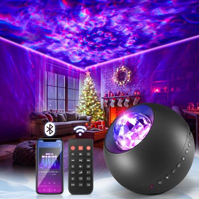 One Fire Galaxy Projector, Vibrant Galaxy Light Projector, White Noise & Bluetooth Room Lights for Bedroom,Remote Timer Kids Night Light,Cute Room Decor for Teen Girl Valentine's Day Gifts