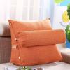 Backrest for Bed Sitting 18x18x8in, Backrest Pillow for Dorm, Bed Backrest Cushion with Zipper, Positioning Back Support Bolster, Triangular Reading Pillow Pad, for Bed Sofa Couch view 2