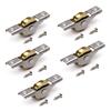 Jutagoss Nylon Curtain Track Rollers Ceiling Curtain Track Wheeled Carriers Drapery Rail Sliding Glider for Windows Shower 26mm/1.02inch Gold 5PCS view 1