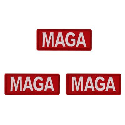 3 Pack President Embroidered Iron On Patches