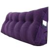 Bed Backrest Pillow Headboard 31x8x20in, Wedge Pillow for Bed Sleeping, Backrest for Sitting in Bed Extra Large, Triangular Reading Pillow Large, Corduroy with Zipper, for Bed Sofa Couch view 1