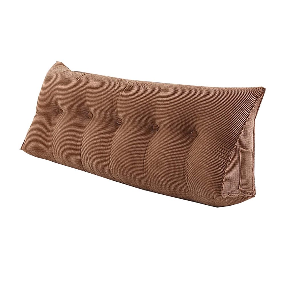 Bed Backrest Pillow Headboard 24x8x20in, Wedge Pillow for Bed Sleeping, Backrest for Sitting in Bed Extra Large, Triangular Reading Pillow Large, Corduroy with Zipper, for Bed Sofa Couch