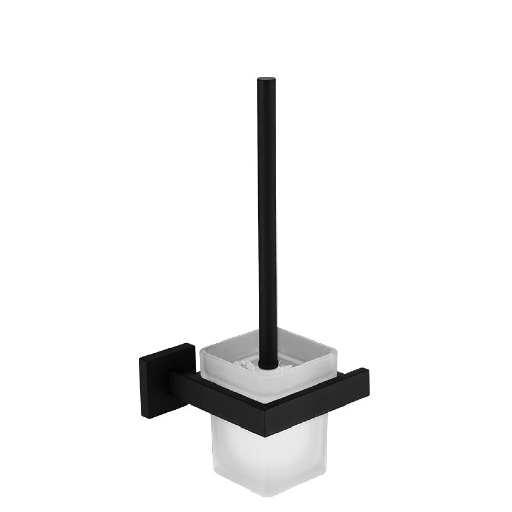 Black Bathroom Hardware Set 304 Stainless Steel Towel Rack Toilet Paper Holder Liquid Soap Holder Towel Bar 10 Choice,toilet brush,as shown