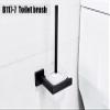 Black Bathroom Hardware Set 304 Stainless Steel Towel Rack Toilet Paper Holder Liquid Soap Holder Towel Bar 10 Choice,toilet brush,as shown view 3