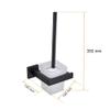 Black Bathroom Hardware Set 304 Stainless Steel Towel Rack Toilet Paper Holder Liquid Soap Holder Towel Bar 10 Choice,toilet brush,as shown view 4