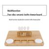 Charcuterie Board Set,Bamboo Cheese Board With Cutlery Set, Cheese Tray, Wooden Cheese Board Set, Cheese Cutting Board 13 Piece Set view 2