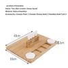 Charcuterie Board Set,Bamboo Cheese Board With Cutlery Set, Cheese Tray, Wooden Cheese Board Set, Cheese Cutting Board 13 Piece Set view 3