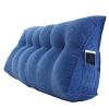 Bed Backrest Pillow Headboard 18x8x20in, Wedge Pillow for Bed Sleeping, Backrest for Sitting in Bed Extra Large, Triangular Reading Pillow Large, Corduroy with Zipper, for Bed Sofa Couch view 1