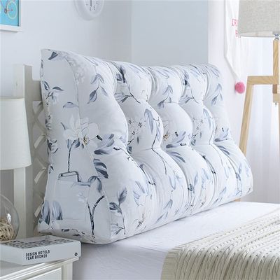 Aldult Bed Pillows for Sitting Up in Bed Reading Pillow King Size Thicken Triangular Wedge Lumbar Pillow for Kid Bedroom Playroom Headboard Decorative Bolster Pillows,D,180x30x60cm