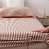 CFYCYHDZHT Deep Pockets Fits Cotton Checkered Deep Pockets Fitted Sheets, Girl Bedroom Mattress Topper Suitable for Single Double Bed Checkered Blue 150cmx200cm view 3