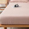 CFYCYHDZHT Deep Pockets Fits Cotton Checkered Deep Pockets Fitted Sheets, Girl Bedroom Mattress Topper Suitable for Single Double Bed Checkered Blue 150cmx200cm view 4