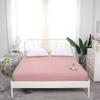 CFYCYHDZHT Deep Pocket Queen Soft Silky Long Staple Cotton Mattress Protector, Bedroom Hotel Solid Color Egyptian Cotton Mattress Topper in Guest Room Pink 180200cm view 1