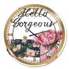 DesignQ Glam Wall Clock 'Simply Splendid IV' Glam Large Wall Clock for Living Room Decor view 1