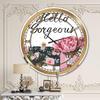 DesignQ Glam Wall Clock 'Simply Splendid IV' Glam Large Wall Clock for Living Room Decor view 2