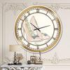 DesignQ Glam Wall Clock 'Glamorous Black Diamond Stiletto II' Glam Large Wall Clock for Living Room Decor view 2