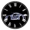 DesignQ Modern Wall Clock 'Exotic Car GTR' Black Round Wall Clock for Home Decor view 1