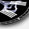 DesignQ Modern Wall Clock 'Exotic Car GTR' Black Round Wall Clock for Home Decor view 3