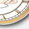 DesignQ Glam Wall Clock 'Glamorous Sparkle Purse II' Glam Large Wall Clock for Bedroom Decor view 3