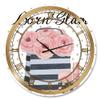 DesignQ Glam Wall Clock 'Simply Splendid II' Glam Large Wall Clock for Kitchen Decor view 1