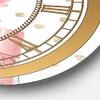 DesignQ Glam Wall Clock 'Simply Splendid II' Glam Large Wall Clock for Kitchen Decor view 3