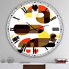 DesignQ Mid-Century Modern Wall Clock 'in and Out' Modern Large Wall Clock for Home Decor view 2