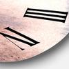 DesignQ Modern Wall Clock 'Pastel Abstract with Blue Pink Beige & Red Spots' Abstract & Fractals Large Wall Clock for Office Decor view 3
