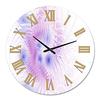 DesignQ Modern Wall Clock 'Floral Fractal II' Large Wall Clock for Living Room Decor view 2