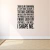 Today is My Tomorrow Vinyl Quote - Motivational Fitness Room Sticker - Inspirational Gym Wall Art - Workout Room Removable Vinyl Saying - Home Exercise Decor view 2