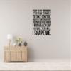 Today is My Tomorrow Vinyl Quote - Motivational Fitness Room Sticker - Inspirational Gym Wall Art - Workout Room Removable Vinyl Saying - Home Exercise Decor view 3