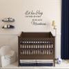 Let Him Sleep Decal - Kids Wall Art - Let Him Sleep Wall Sign - He Will Move Mountains - Baby Boy Wall Art - Nursery Vinyl Wall Decal For Bedrooom - Nursery Wall Sticker - Removable Wall Quote Dcor view 3