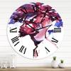 DesignQ Modern Wall Clock 'Handsome African Man Fashion Portrait of Young Guy' People Large Wall Clock for Bedroom Decor view 1