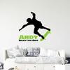 CuteDecals Custom Name Skateboarding Wall Decal - Personalized Silhouette Art Boy Skateboard Decor for Bedroom Decoration (Mini Wide 15Inx17In Height) view 4