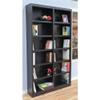 Home Square Tall 12-Shelf Double Wide Solid Wood 84" Bookcase, Set of 2, in Espresso view 2