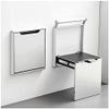Folding Stools Wall-Mounted Invisible Shoe-Changing Stool, Space-Saving Folding Drop-Leaf Wall Stool with Armrests, for Balconies/Porch Folding view 1