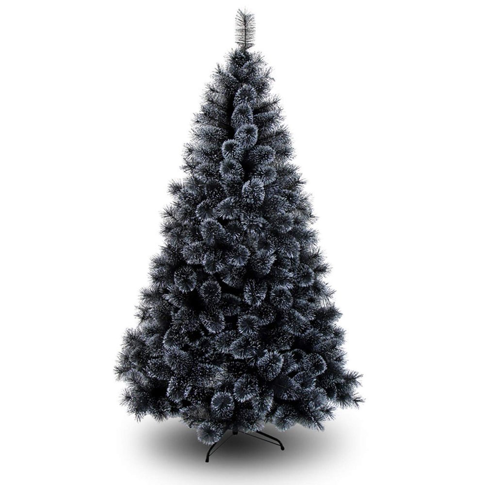 KKLT 4FT Black Decoration Artificial Christmas Tree,Pine Needles 100 Branch Indoor Christmas Tree Classic Eco-Friendly for Home Office Supplies-Black 120cm(4ft)