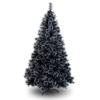 KKLT 5FT Black Decoration Artificial Christmas Tree,Pine Needles 190 Branch Indoor Christmas Tree Classic Eco-Friendly for Home Office Supplies-Black 150cm(5ft) view 1