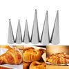 Cyrank Baking Cone Mold, Baking Cones Stainless Steel Cream Horn Molds for Pastry Croissant Cones Moulds (2 Styles Are Optional)(S) view 2