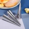 Cyrank Baking Cone Mold, Baking Cones Stainless Steel Cream Horn Molds for Pastry Croissant Cones Moulds (2 Styles Are Optional)(S) view 4