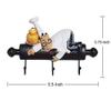 Cute Chef with Cake Kitchen Wall Decor Wall Hooks Hanger Hanging Decor, Kitchen Tools Holder Storage Organizer for Utensils, Oven Mitts, Coat, Apron, Pan, Pots & Hand Towels view 2