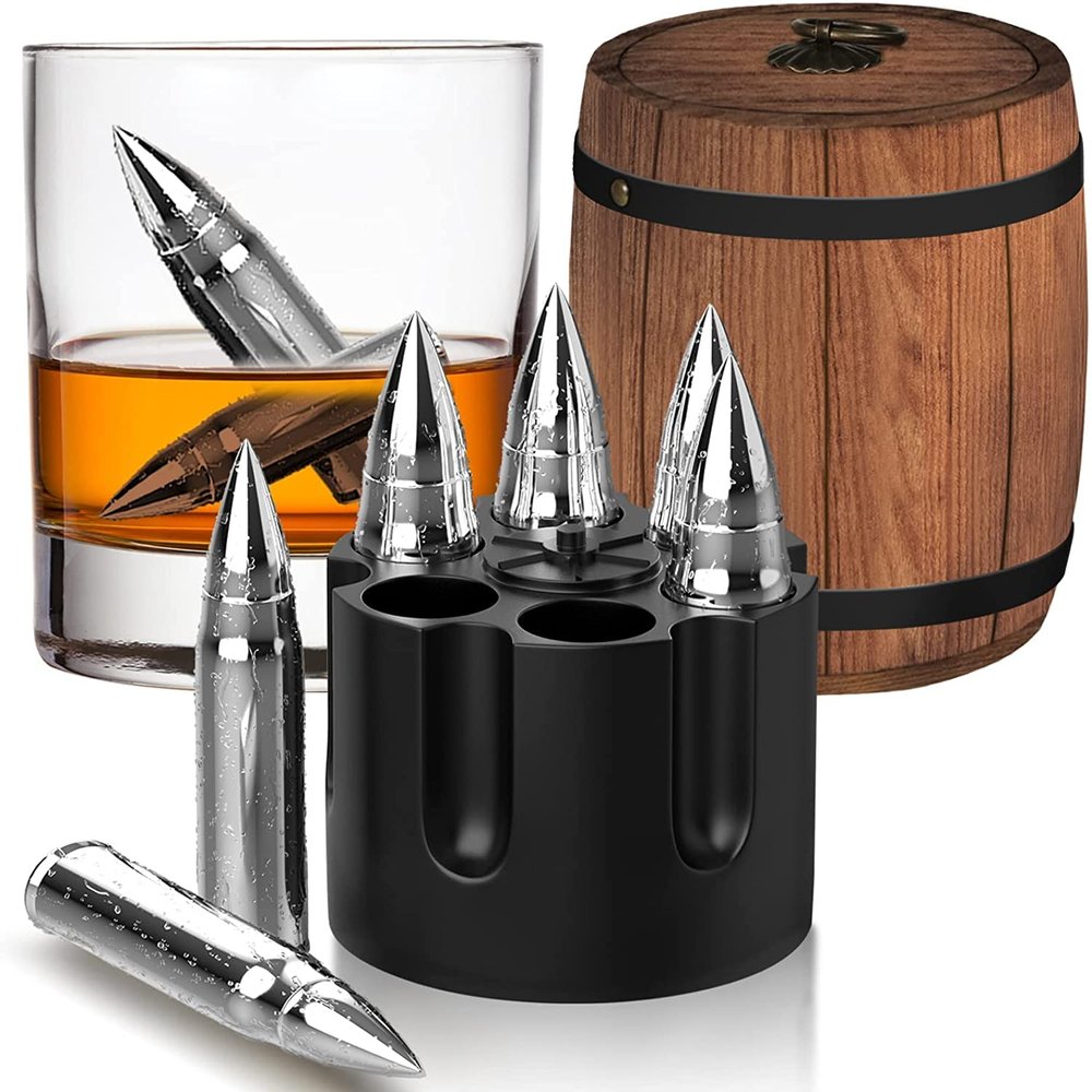 Gifts for Men Dad, Whiskey Stones, Him Husband Boyfriend Gifts for Birthday Anniversary Fathers' Day, Unique Wedding Housewarming Gift for Men Who Have Everything, Cool Stuff Gadgets for Dad Grandpa