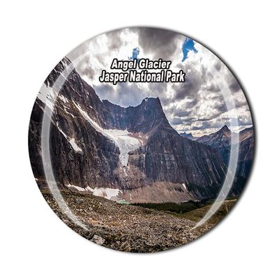 Angel Glacier Jasper National Park Canada Fridge Magnet Crystal Tourist Souvenir Gift Collection Refrigerator Magnetic Sticker
