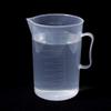 Juvielich Plastic Liquid Big Container Measuring Beaker With handle Labs Kitchen Graduated Cup Transparent Volumetric Measurement Beaker Reusable Raised Numeral Graduations Capacity 2000ML view 1