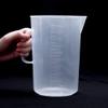 Juvielich Plastic Liquid Big Container Measuring Beaker With handle Labs Kitchen Graduated Cup Transparent Volumetric Measurement Beaker Reusable Raised Numeral Graduations Capacity 2000ML view 2