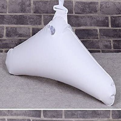 10pcs Inflatable Clothes Hanger Foldable Creative Hanger No Trace Rotatable Clothing Storage Holder (White)