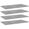 Bookshelf Boards 4 pcs,No hardware for installation,Floating Shelf Wall Mounted Replacement,Wall Shelf Display Wall Storage Shelf,Partition,Replace plank,Concrete Gray 23.6"x11.8"x0.6" Chipboard view 1