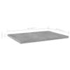 Bookshelf Boards 4 pcs,No hardware for installation,Floating Shelf Wall Mounted Replacement,Wall Shelf Display Wall Storage Shelf,Partition,Replace plank,Concrete Gray 15.7"x11.8"x0.6" Chipboard view 2