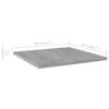 Bookshelf Boards 4 pcs,No hardware for installation,Floating Shelf Wall Mounted Replacement,Wall Shelf Display Wall Storage Shelf,Partition,Replace plank,Concrete Gray 15.7"x15.7"x0.6" Chipboard view 2